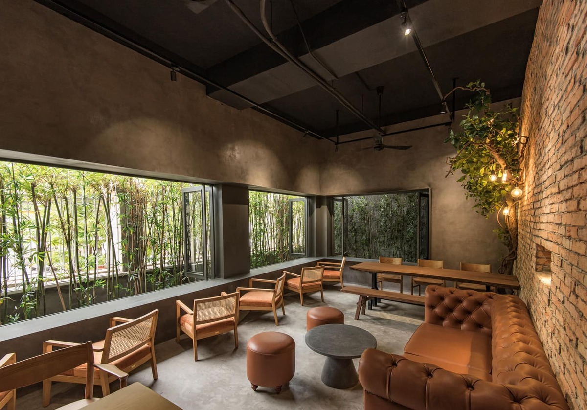 The 59 Café mang trong mình những chi tiết kiến trúc retro, gạch men cổ điển