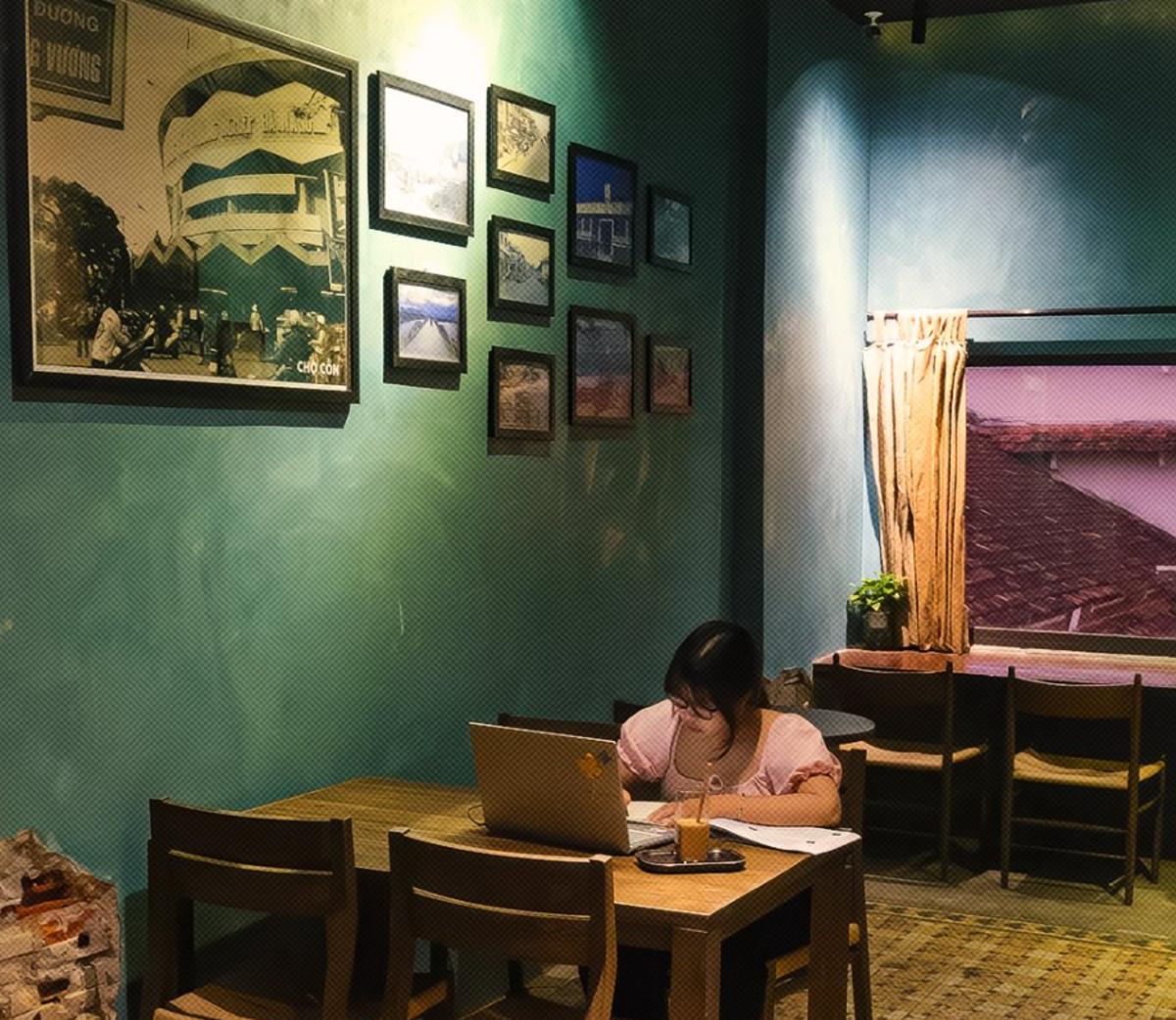 Quán cafe vintage ở Đà Nẵng The 59 Café mang phong cách retro kết hợp nét cá tính industrial độc đáo