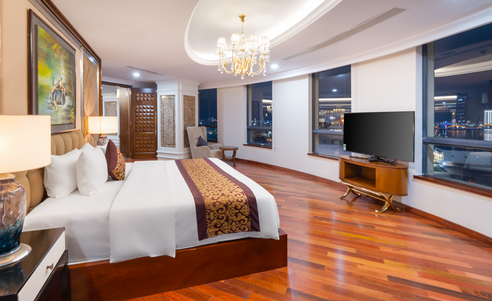Minh Toan Galaxy Hotel nổi bật với kiến trúc sang trọng lấy cảm hứng từ không gian vũ trụ: vừa tinh tế, vừa độc đáo