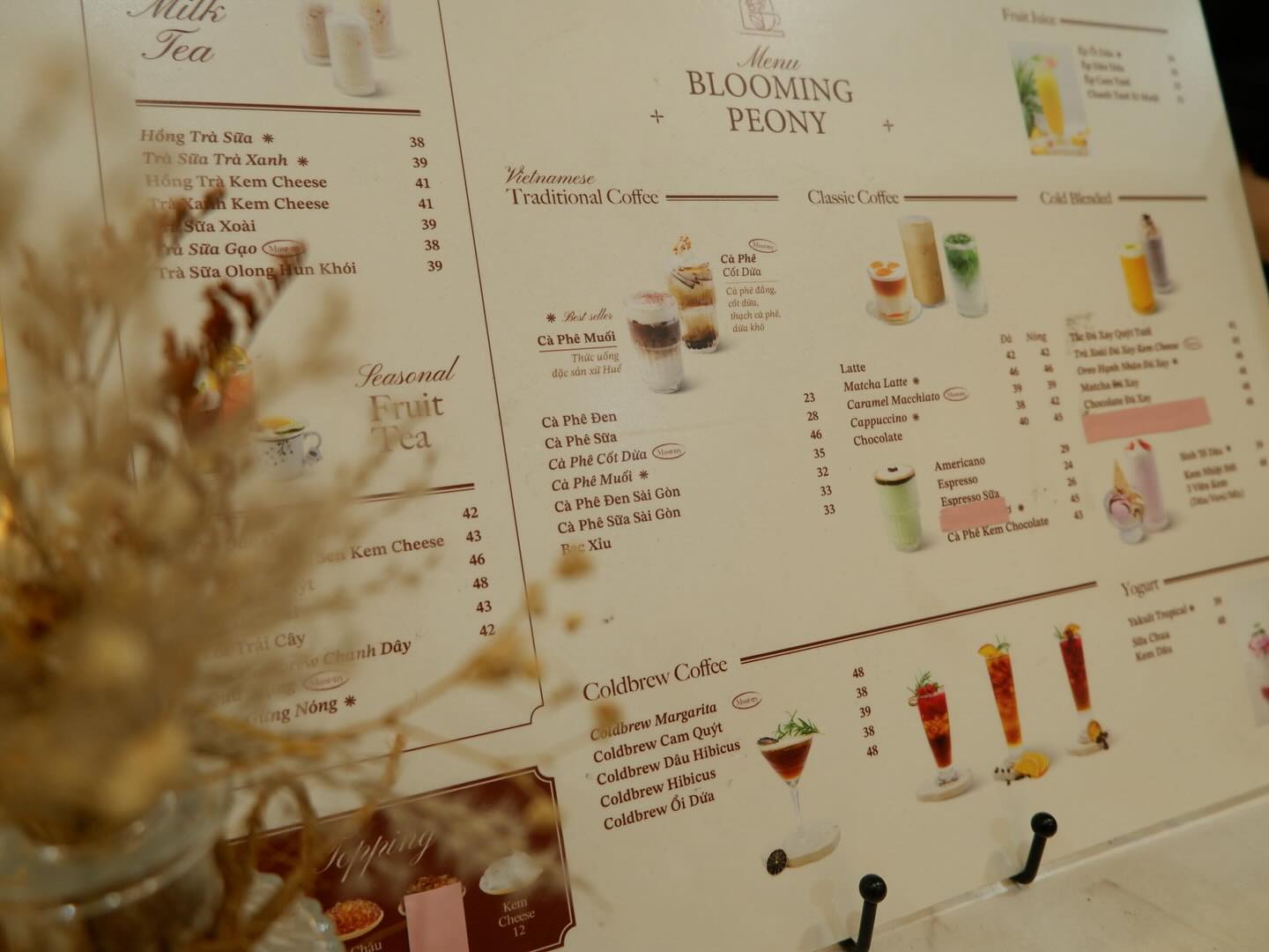 Thực đơn đa dạng