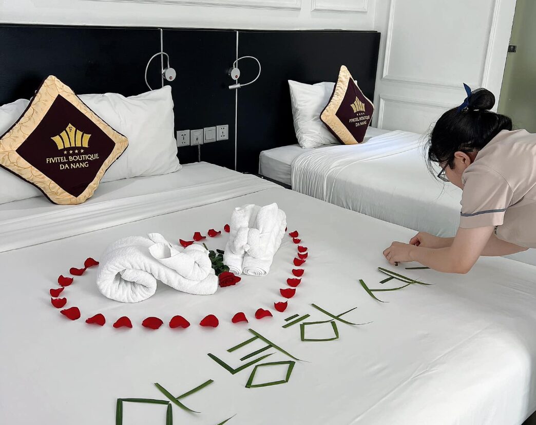 Không gian lưu trú tại Fivitel Boutique được bố trí tinh tế