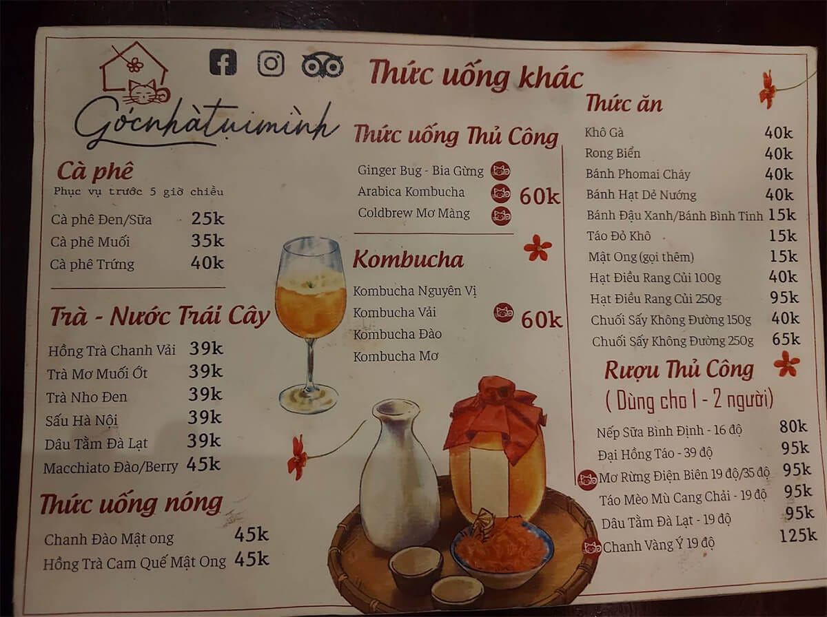 Trà quán Góc Nhà Tụi Mình