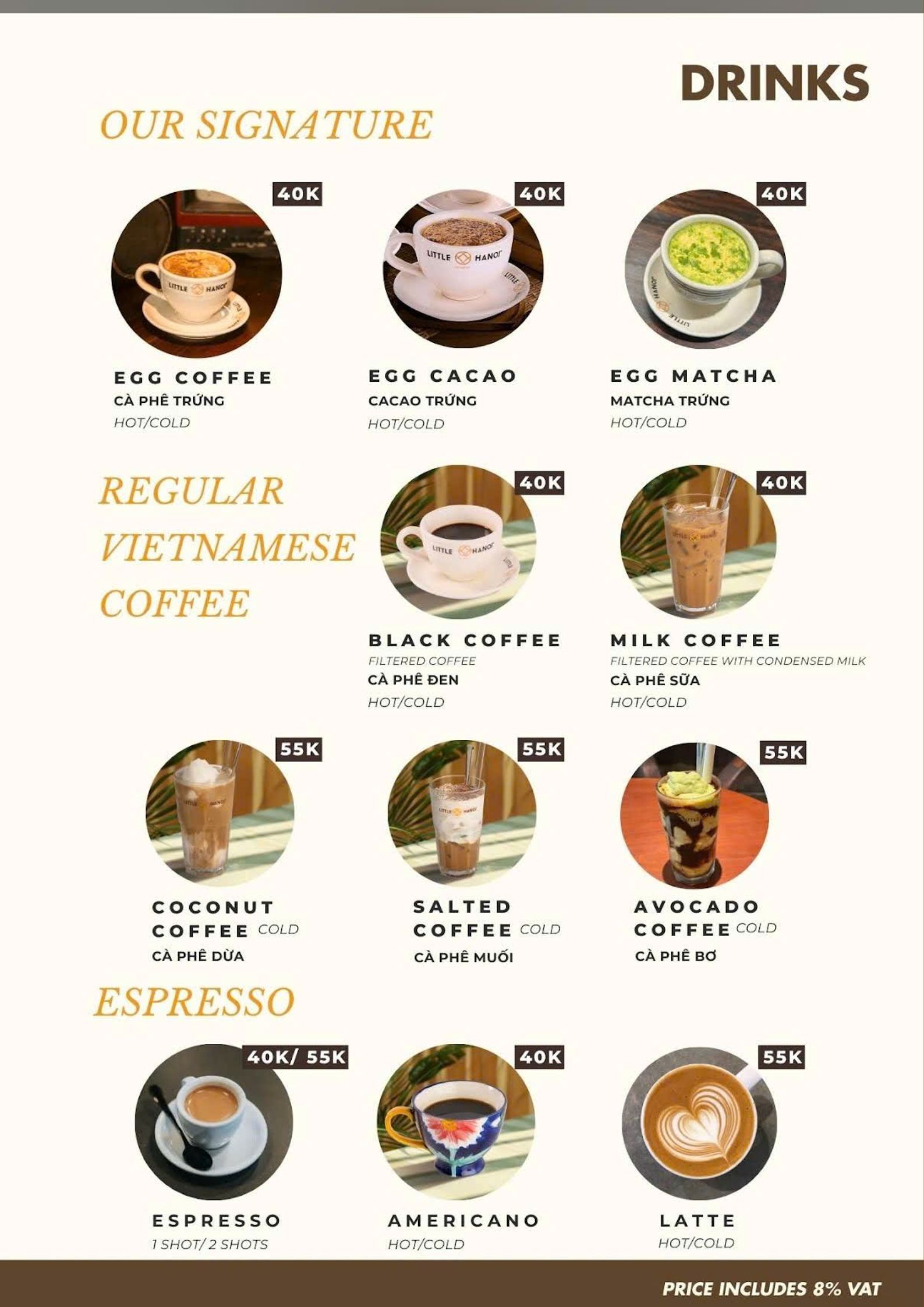 Little HaNoi Egg Coffee