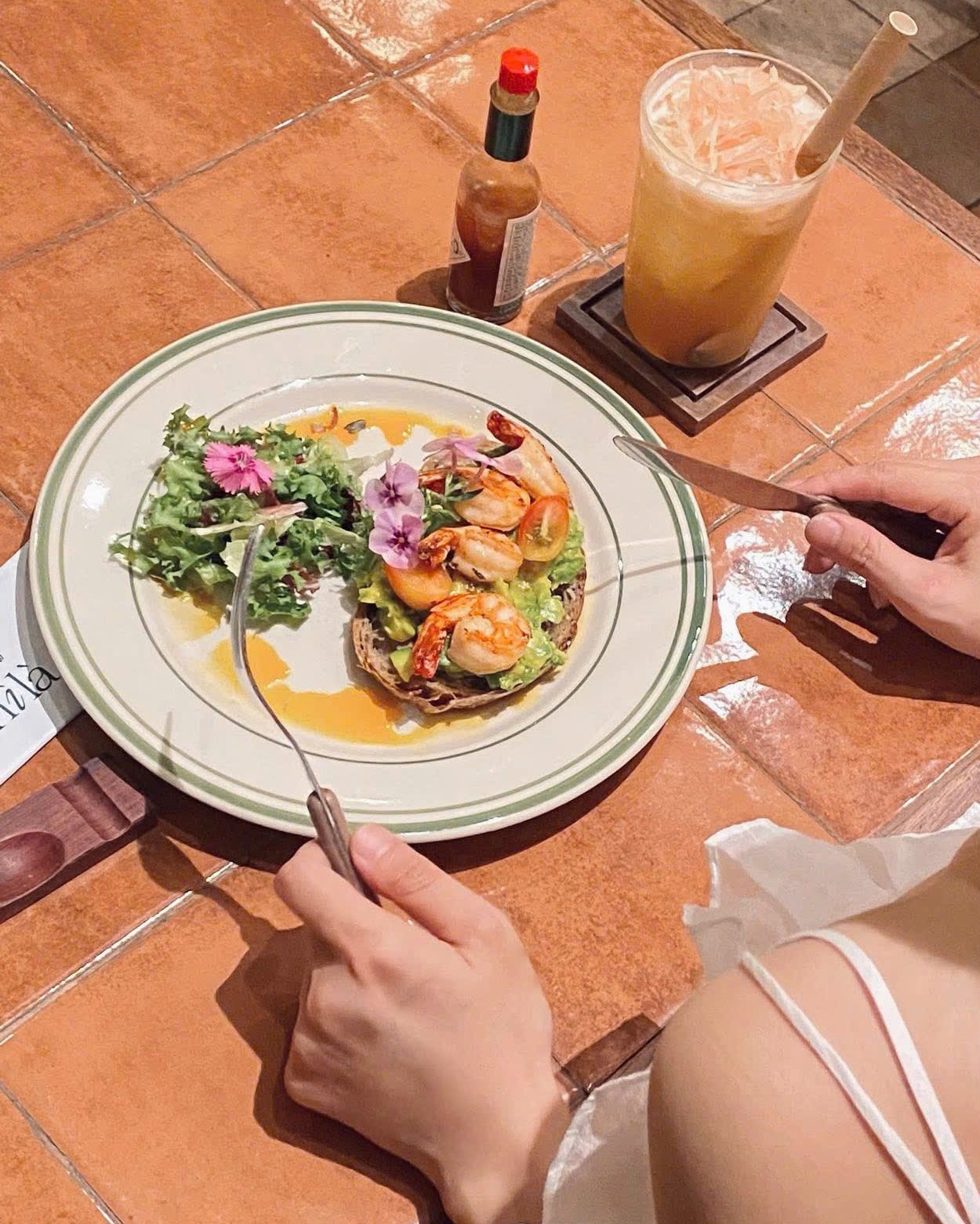 Thực đơn của quán