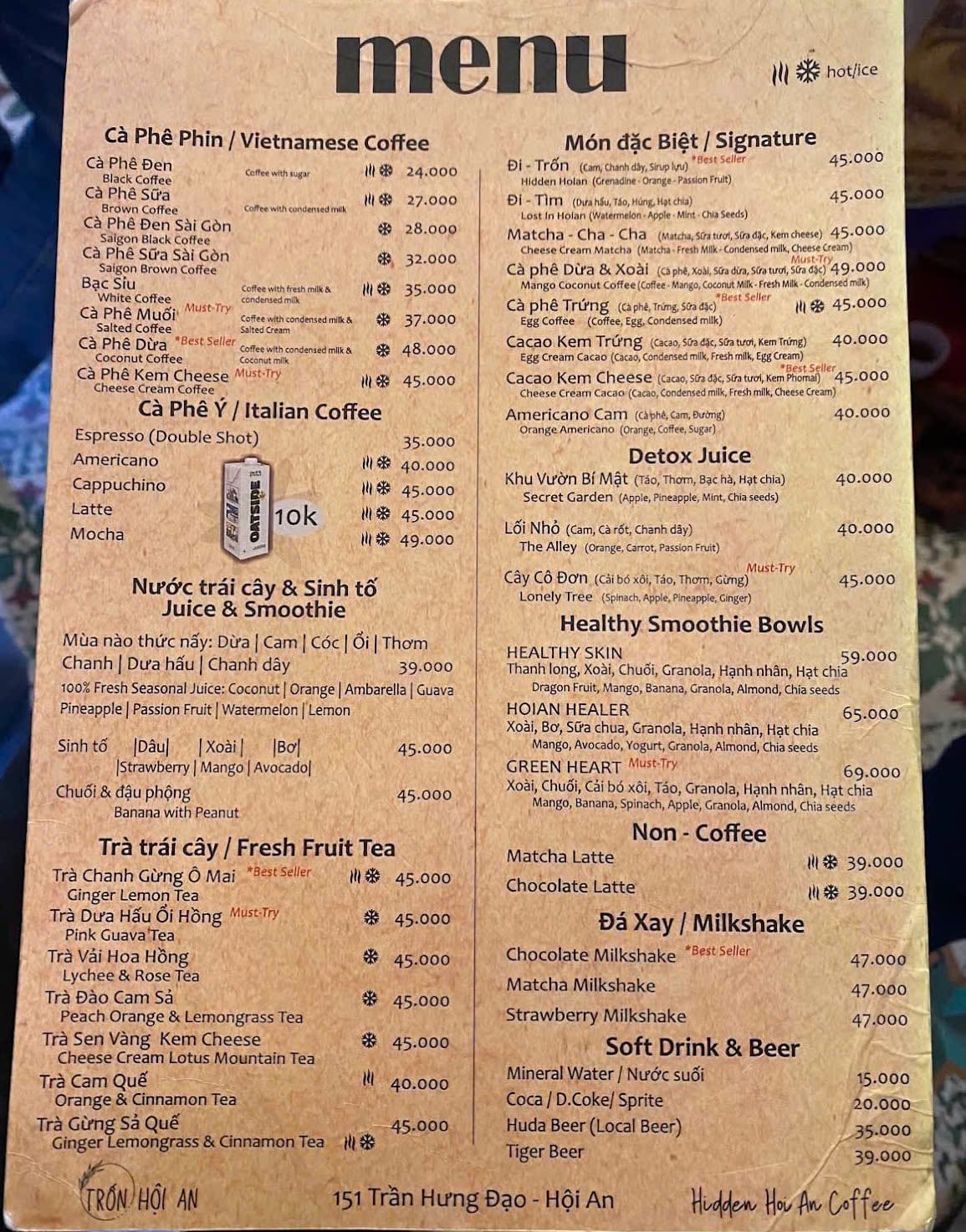 Giới thiệu về Trốn Hội An Coffee & Brunch