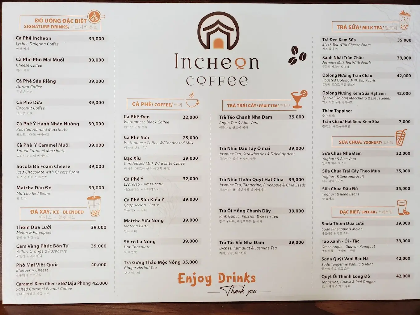 Cà Phê Incheon Đà Nẵng