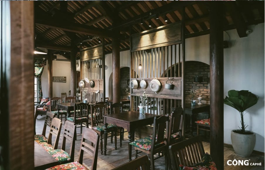Cộng cà phê là quán cafe Hội An view đẹp mang phong cách hoài cổ